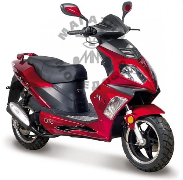 Скутер ABM ZX50S 50сс 2т Red
