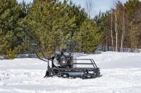 Мотобуксировщик Бурлак-М2 LRS Loncin 13 л.с. э/ст длинный на склизах