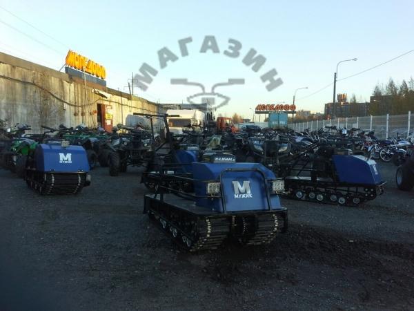 Двух-гусеничный М760 Мотобуксировщик Мужик М760 17л.с