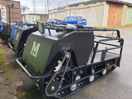 Одно-гусеничный М500 Мотобуксировщик Мужик М500 mini 15л.с