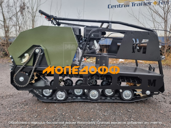 LUXE M500 Мотобуксировщик Мужик М500 20л.с хаки