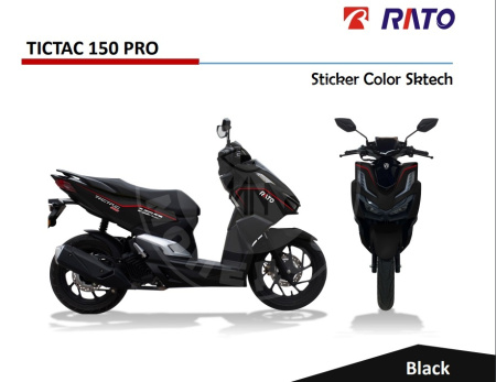 RATO Скутер RATO Tictac 150 Pro Black