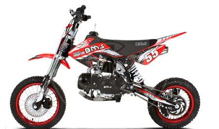 BMS Питбайк BMS PRO PREMIUM 125 красный