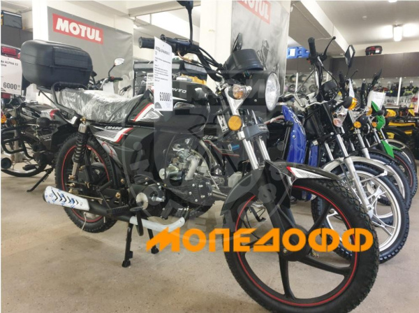 Мопед Alpha RIVA II CX Black 110(50)  (Альфа) в Магазине Мопедофф +78129814555.