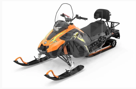 Stels Снегоход Stels S200L Капитан оранжевый (удлиненная гусеница)