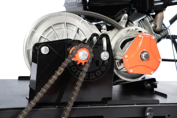 Бурлак М2 Мотобуксировщик Бурлак-М2 LRS Loncin 15 л.с. длинный на склизах