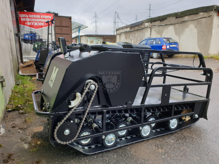 Одно-гусеничный М500 Мотобуксировщик Мужик М500 mini 15л.с