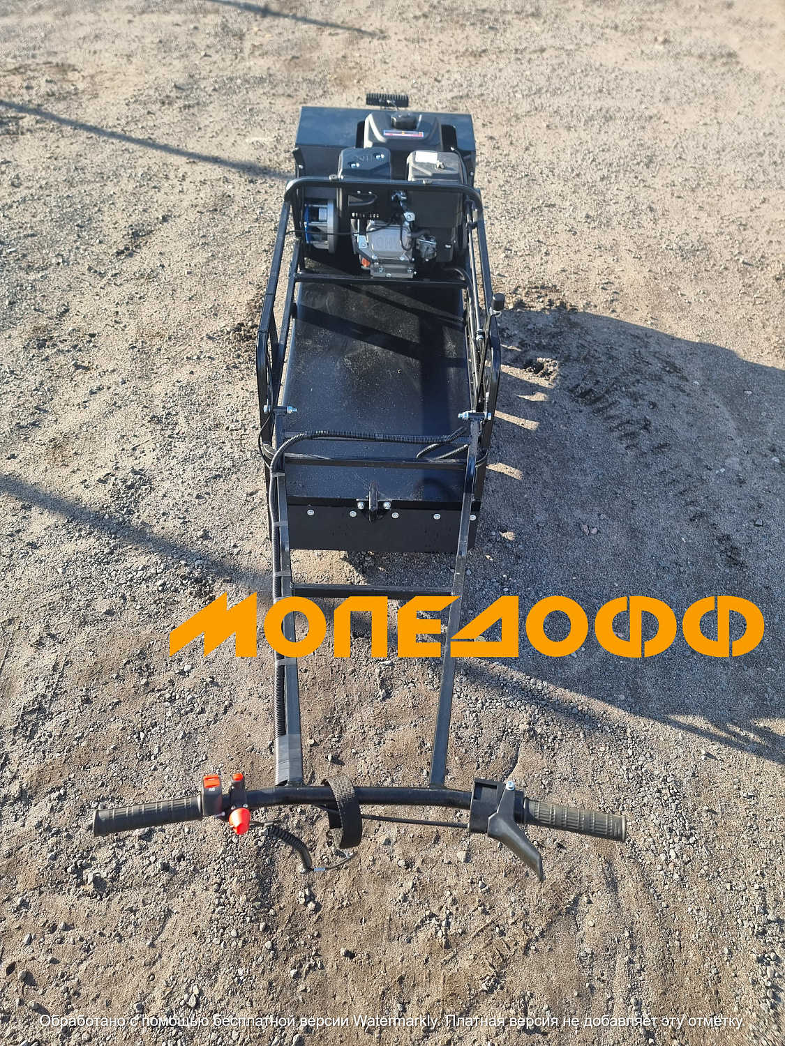 Одно-гусеничный М500 Мотобуксировщик Мужик М500 long 20л.с