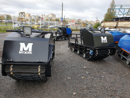 Одно-гусеничный М500 Мотобуксировщик Мужик М500 mini 15л.с