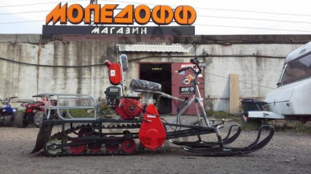 МУХТАР Мотобуксировщик Мухтар 7 с лыжным модулем