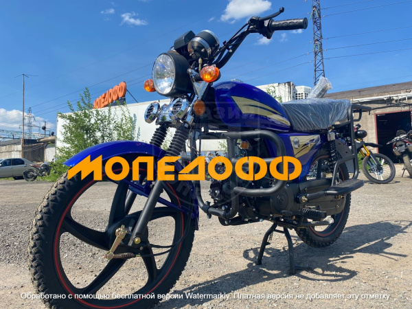 MM Мопед Альфа Alpha Classic Blue