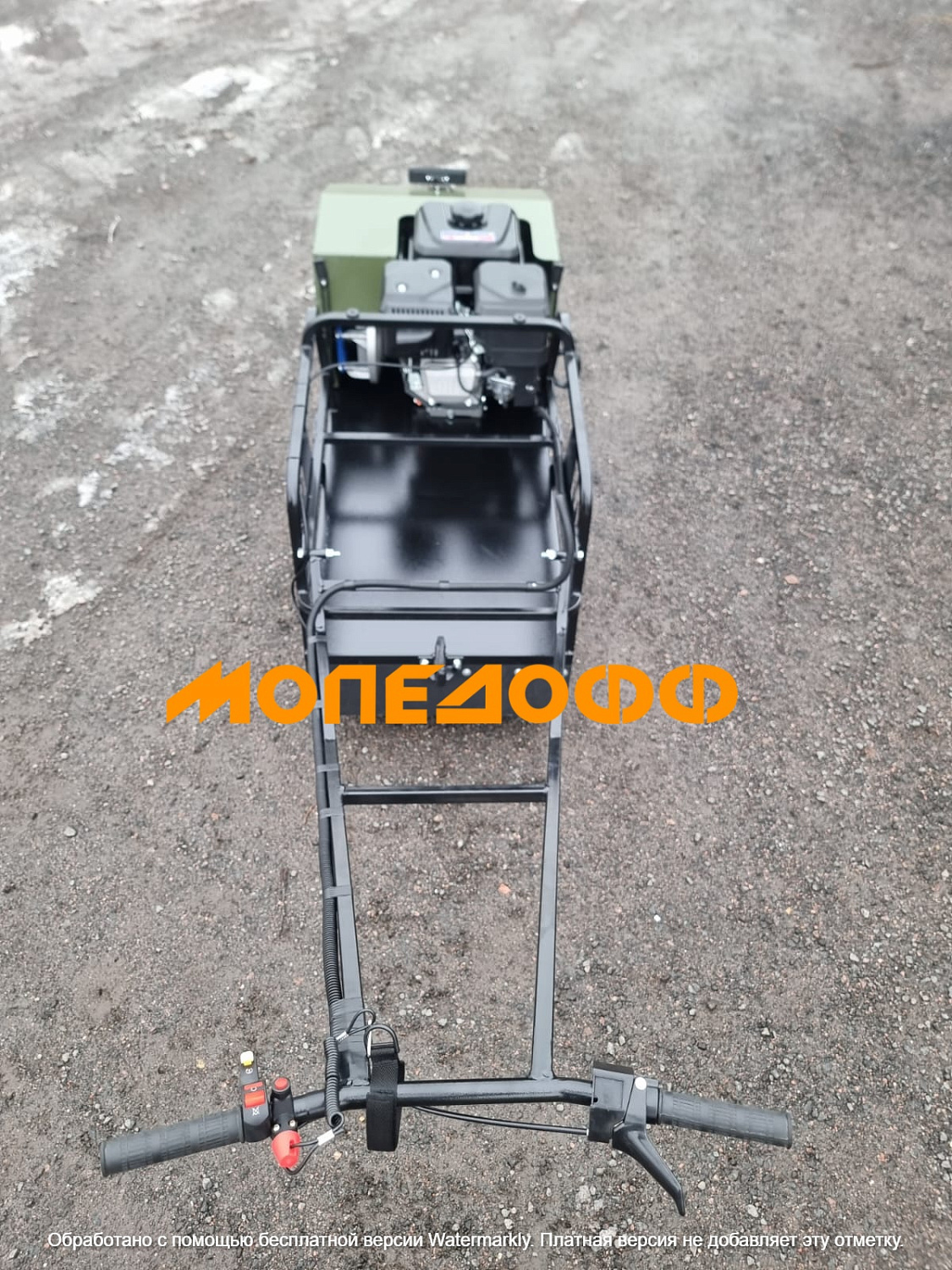 LUXE M500 Мотобуксировщик Мужик М500 22л.с. хаки с реверсом
