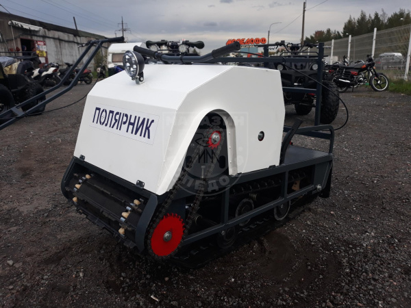 Compact Мотобуксировщик Полярник 9 Luxe-S White