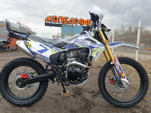 Roliz Мотоцикл Roliz Sport 003 green 172FMM кросс ПТС