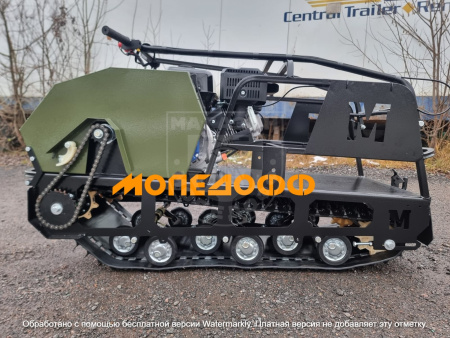 LUXE M500 Мотобуксировщик Мужик М500 22л.с. хаки с реверсом