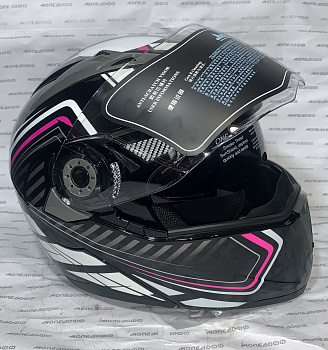 Шлем модуляр c очками Jiekai Zebra XL